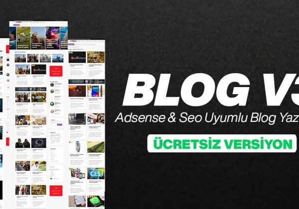 Seo & Adsense Uyumlu Blog Scripti V3 - Ücretsiz Versiyon
