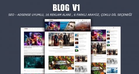 Blog Scripti - Magazin Scripti - Seo Adsense Uyumlu