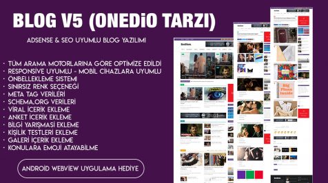 Haber Blog Scripti V5 (Onedio Tarzı)